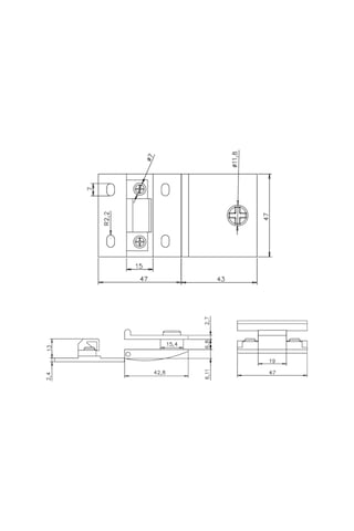 Osena Cam Menteşesi Metal Krom 6-8 Mm Ayarlı 1 Takım Krom