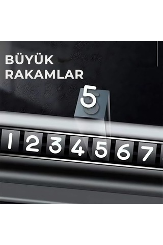 Oto Telefon Numarası Araç Içi Telefon Numaratör Ön Cam Numarası