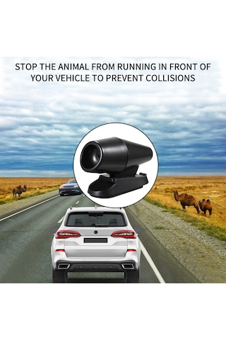 Honmex 2 Adet Otomobil Hayvan Uyarıcı: Ultrasonik Ve Rüzgarlı Fonksiyonlu, Plastik Yapı, Tüm Araçlar İçin Uygun, Geyik Köpek Kurt Vb. Engelleme Aleti