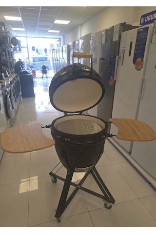 Chefden Elite 21 Kömürlü Seramik Siyah Barbekü