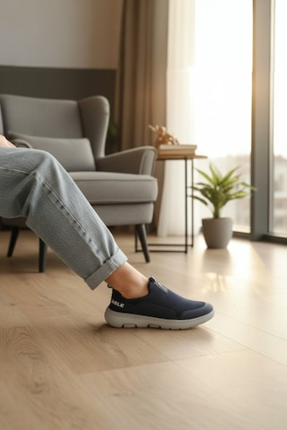 Enoch Erkek Spor Ve Günlük Ayakkabı Tam Ortopedik Tabanlı Bağcıksız Slip-on Pratik Şehir Modeli Beyaz