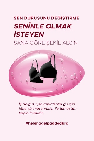 Suwen Helena Jel Yarı Destekli Balenli Sütyen Sw6000170 Pembe