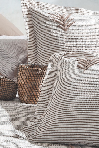 As Perde Maribell Çift Kişilik Pikeli Nevresim Takımı - Bej