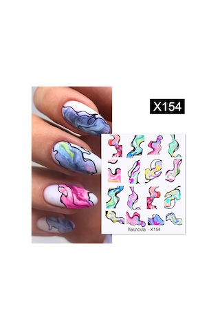 Su Transferli Nail Art Sticker X154 55344-9