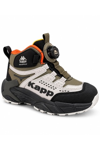 Kappa Kp-4073f Erkek Çocuk Akıllı Bağcıklı Waterproof Su Geçirmez Bot Siyah - Haki