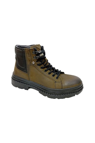 Pierre Cardin 382208 Hakiki Nubuk Deri Erkek Bot Haki