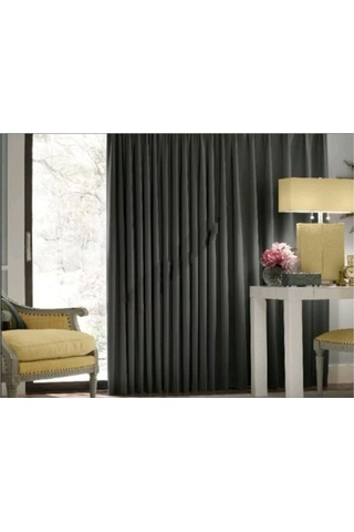 Evdepo Home Blackout Karartma Fon Perde Koyu Gri