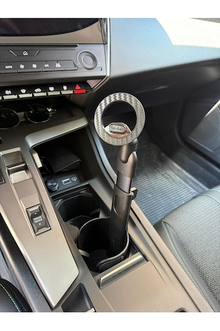 Peugeot 408 İçin Uyumlu Orta Konsol Bardaklık Telefon Tutucu Ayarlanabilir Siyah