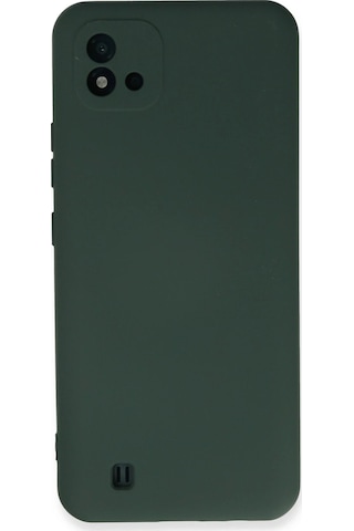 Uryport Realme C11 2021 Kılıf Nano İçi Kadife Silikon - Koyu Yeşil