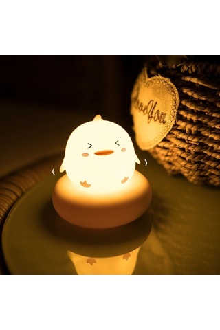 Willowhaven Usb Şarjlı Bebek Gece Lambası - 3 Işık Seviyesi, Sıcak Sarı Işık, Dokunmatik, 1200mah Pil, Beyaz, Saf Ve Hafif Tasarım Beyaz