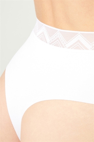 Basic Yüksek Bel Lazer Kesim Tanga Külot 3'lü Paket Renkli2 Çok Renkli