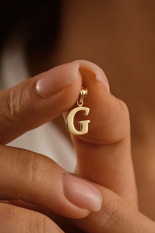 Sefa Gold 14 Ayar Altın G Harf Kolye Ucu