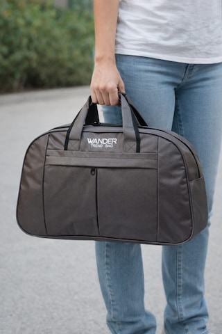 Wander Trend Bag Büyük Boy Siyah Seyahat Çantası Koyu Gri