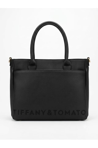 Tiffany & Tomato Tiffany Tomato Kadın El & Omuz Çantası Fermuarlı Astarlı Ve İç Bölmeli Siyah 43684632