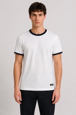 Alexandergardi Yaka Detaylı T-shirt Beyaz