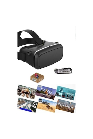 Sanal Gerçeklik Gözlüğü Set 360 Vr Eğlenceli Içerik Paketi Set
