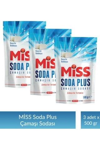 Miss Soda Plus 500 Gr X 3 Adet 12'li Set