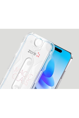 Goocamp Apple Uyumlu iPhone 12 Kolay Uygulama Aparatlı 5d Magic Glass Cam Ekran Koruyucu