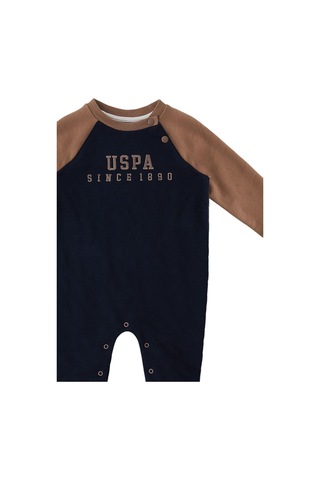 U.S. Polo Assn. Çırçıt Detay Lacivert Bebek Tulum Lacivert