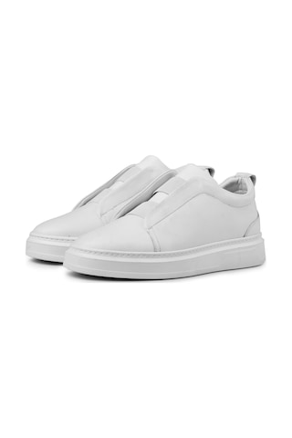 Ducavelli Espo Erkek Hakiki Deri Sneaker, Lastikli Sneaker, Hakiki Deri Sneaker, Erkek Sneaker Beyaz