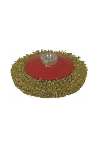 Partner 03033 M14 Vidalı Sarı Telli Fırça 125 Mm