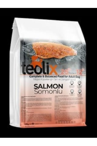 Teolix Somonlu Yetişkin Köpek Maması 15 Kg %25 Protein %12 Yağ
