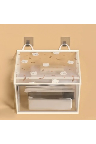 Springsun Banyo İçin Su Geçirmez Askılı Depolama Çantası - Elbise, Havlu Ve Gereçlerinizi Düzenleyin - Gri Büyük Boy Fil Desenli 39x39x28cm Diğer