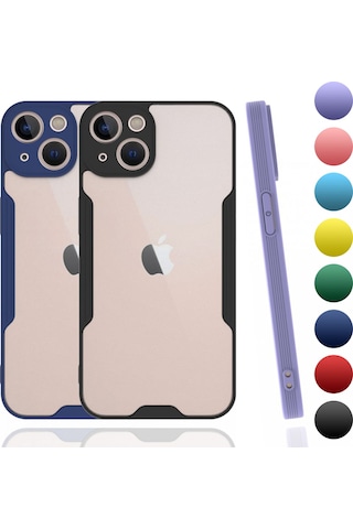 Apple Uyumlu iPhone 13 Kılıf Platin Matte Silikon Arka Kapak
