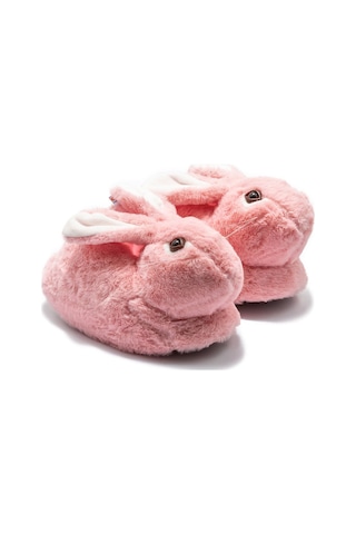 Twigy Zulu Çocuk Hayvanlı Panduf Pembe 30/35 AA0704 Pembe