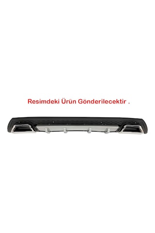 Peugeot 307 Gri Difüzör Çiftli Kare Egzoz Görünümlü D Tip Difizör