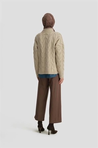 Armine Straight Pantolon Ort2720 Kahverengi Kahverengi