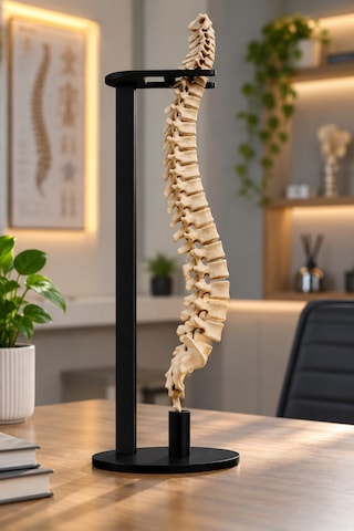 Anatomik Omurga Modeli 47 Cm Standlı Dekoratif İnsan İskeleti Figürü Anatomik Omurga Modeli 47 Cm Standlı Dekoratif İnsan İskeleti Figürü