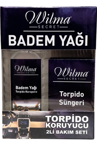 Wilma Secret Torpido Koruyucu 2 Li Bakım Seti - Badem Yağı Ve Torpido Süngeri 5 Adet