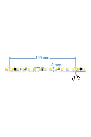 220 Volt Şerit Led Dim Edilebilir 10 Cm De Bir Kesilebilir Mavi Ip20 Şerit Led 10 Metre