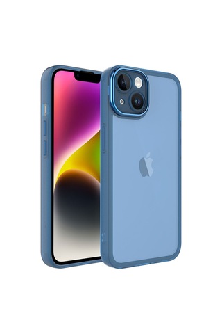 Apple Uyumlu iPhone 14 Plus Kılıf Kamera Korumalı Transparan Zore Post Kılıf