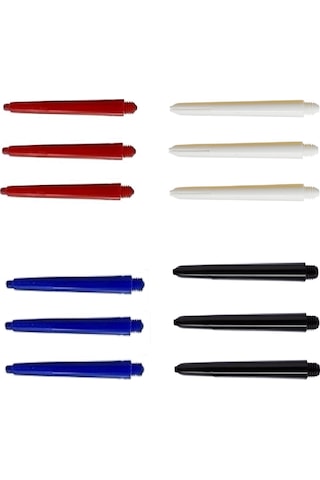 60 Adet (20 Set) 35 mm Nylon Kısa Dartsan Dart Şaft. Karışık Renk