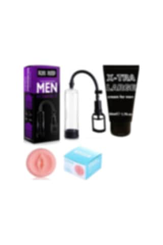 Hızlı Express Vakum Penis Pompa + Suni Vajina Giriş + X-Tra Large Penis Kremi