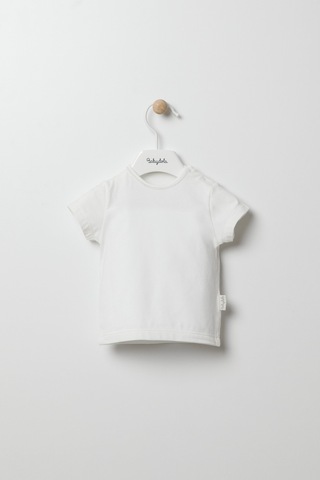 Baskılı Basic Tshirt Tulum Salopet 2'li Takım Ekru 12845 001