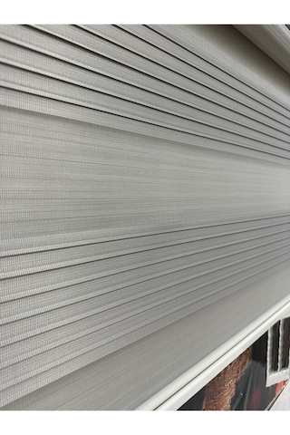 Geniş Plise Gri Zebra Perde Gri