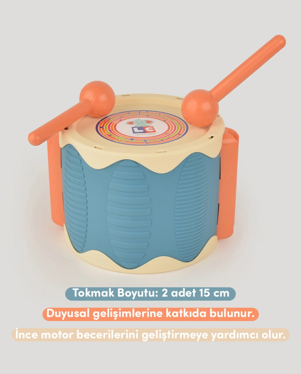 Mavi Eğlenceli Davul