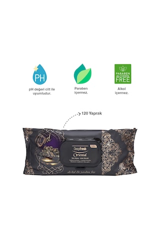 Deep Fresh Oriental Islak Mendil Oud 120 Yaprak