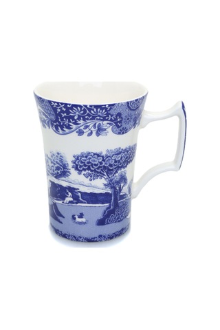 Blue Italian Porselen Kupa Mavi