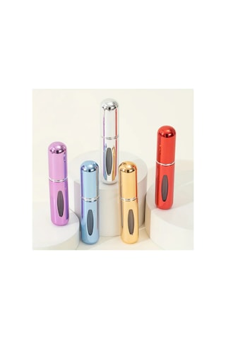 5 Adet 5ml Mini Parfüm Atomizer, Alt Dolum Seyahat Taşınabilir Parfüm Sprey Şişesi,