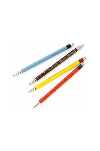 Penco Prime Timber 2.0 Mm Pencil & Sharpener Set Mekanik Uçlu Kalem Ve Kalemtraş Seti Kahverengi