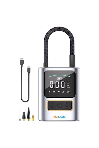 Zhltools St-5528 Dijital Basınç Göstergeli Oto Lastik Şişirme Pompası Hava Kompresörü