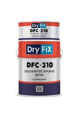 Dryfix Dfc-310 Solventsiz Epoksi Son Kat Boya 20 Kg Ral 7040 Gri