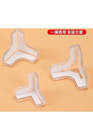 Mucit Home 4 Lü Set Silikon Şeffaf Masa Kenarı Koruma Aparatı Şeffaf