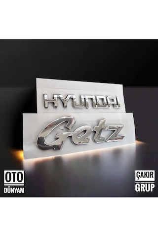 Hyundai Getz Arka Bagaj 100 Mm - 15 Mm 2004 2010 · "hyundai Getz" 3d Bagaj Yazısı