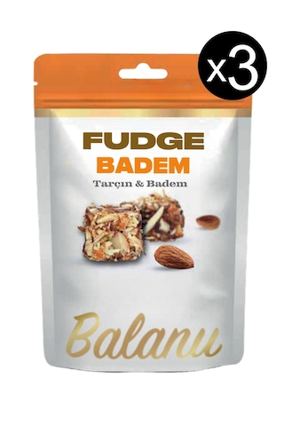 Fudge Tarçınlı & Bademli Atıştırmalık 100gr X3 Adet