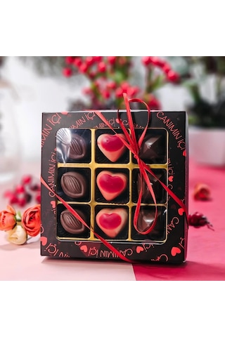 Sevgililer Günü Hediye Çikolata Canımın İçi Yazılı Kutu